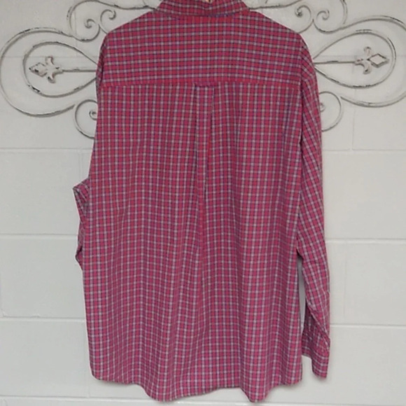 CHAPS EASY CARE BUTTON SOFT, COTTON BLEND, PLAID SHIRT - Picture 2 of 8